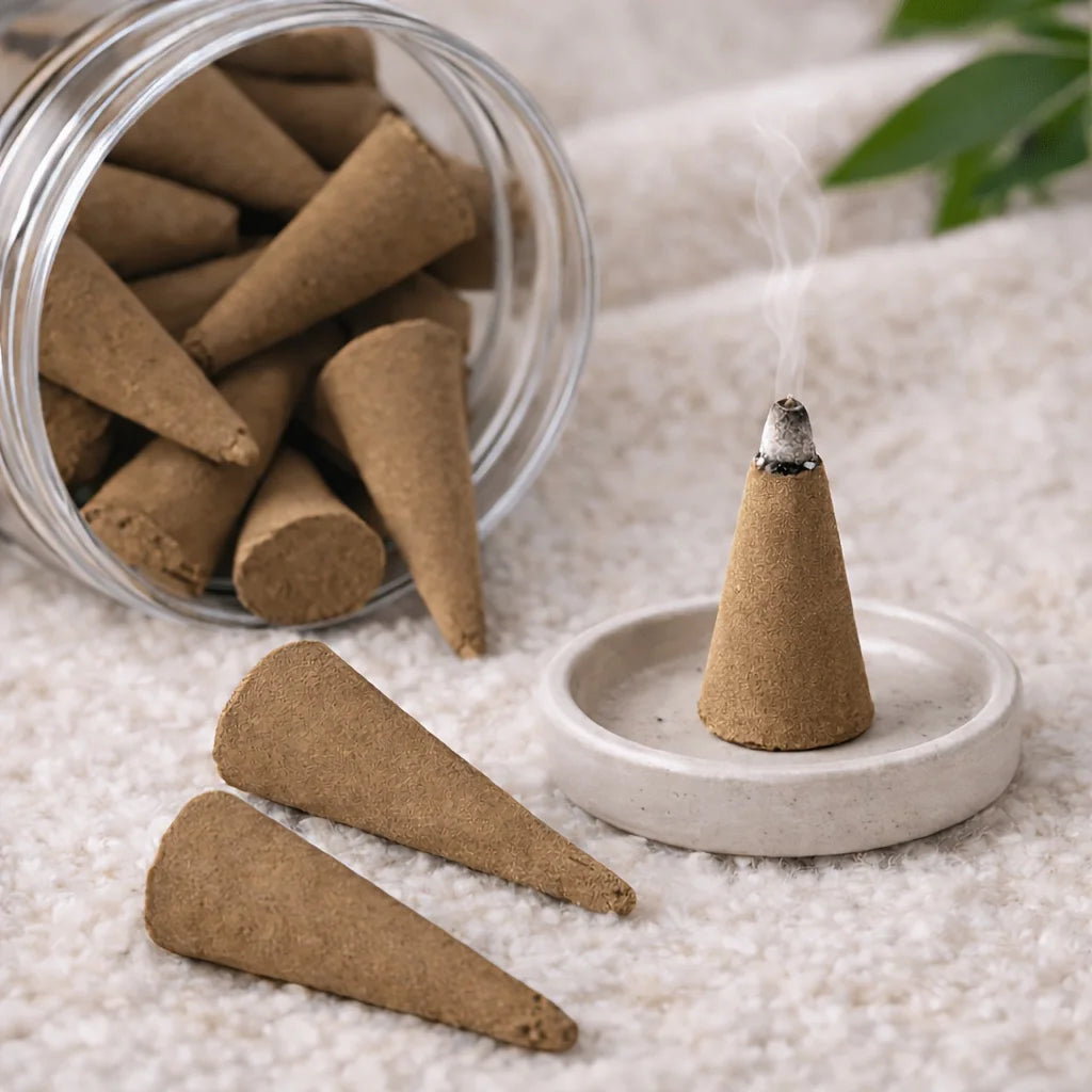 Vanilla Cream Incense Cones – Slow-Burning Ritual Blend