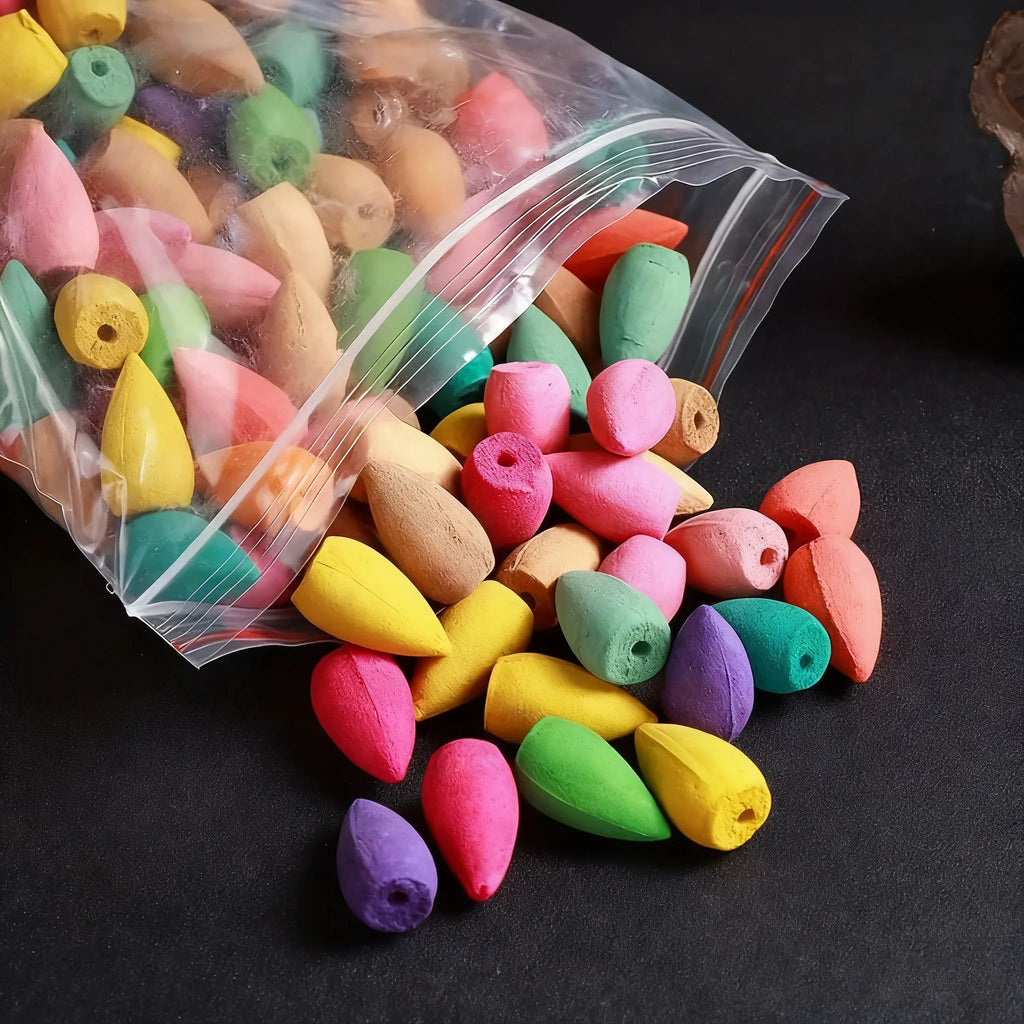 Backflow Incense Cones – 50-Piece Scent Collection