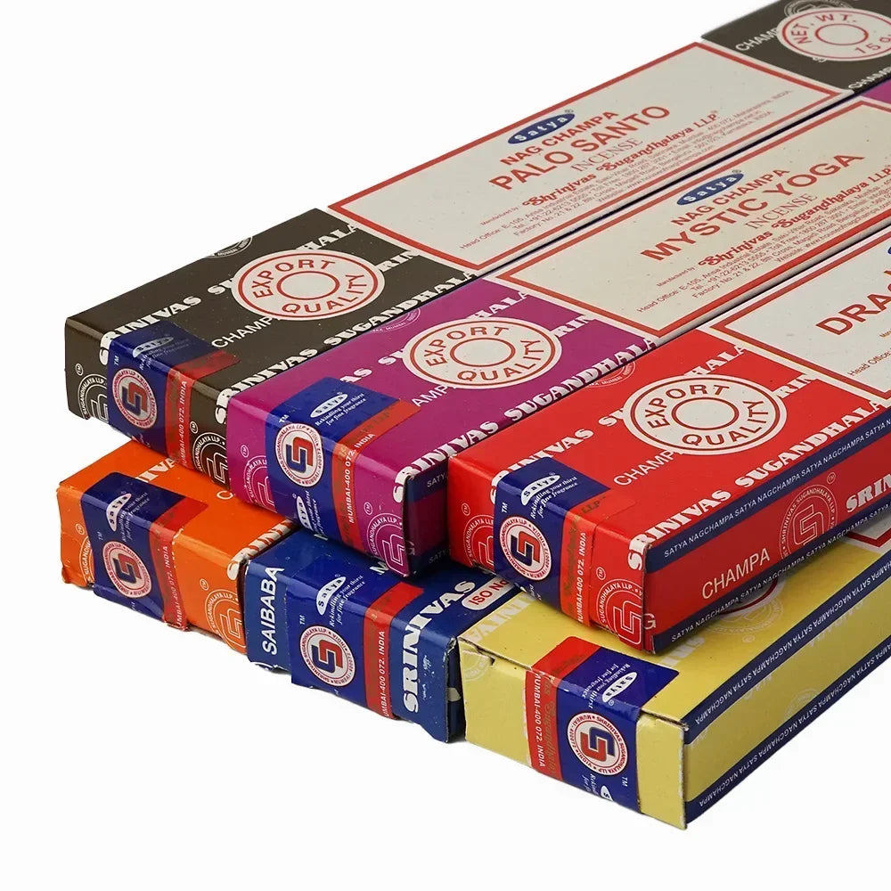 Sacred Nag Champa Incense Sticks – 6 Scent Collection
