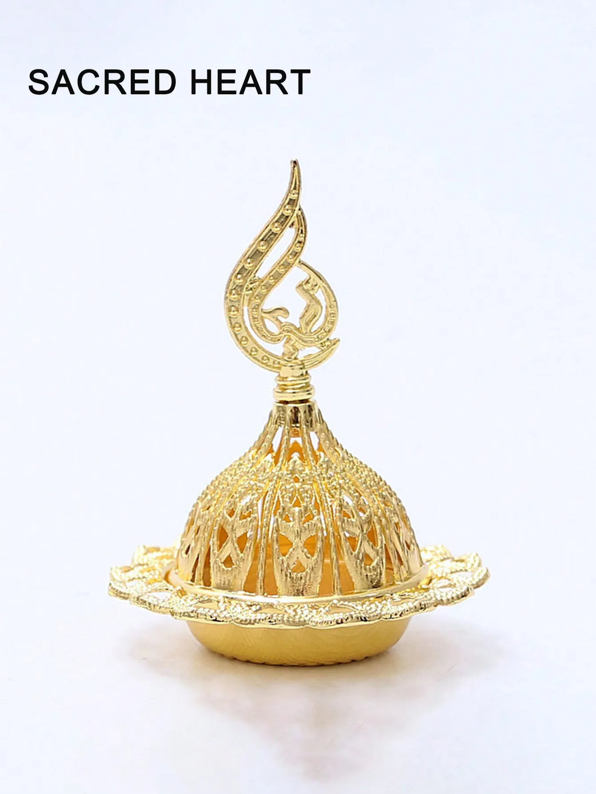 Golden Mini Incense Burner – Sacred Ritual & Meditation Decor