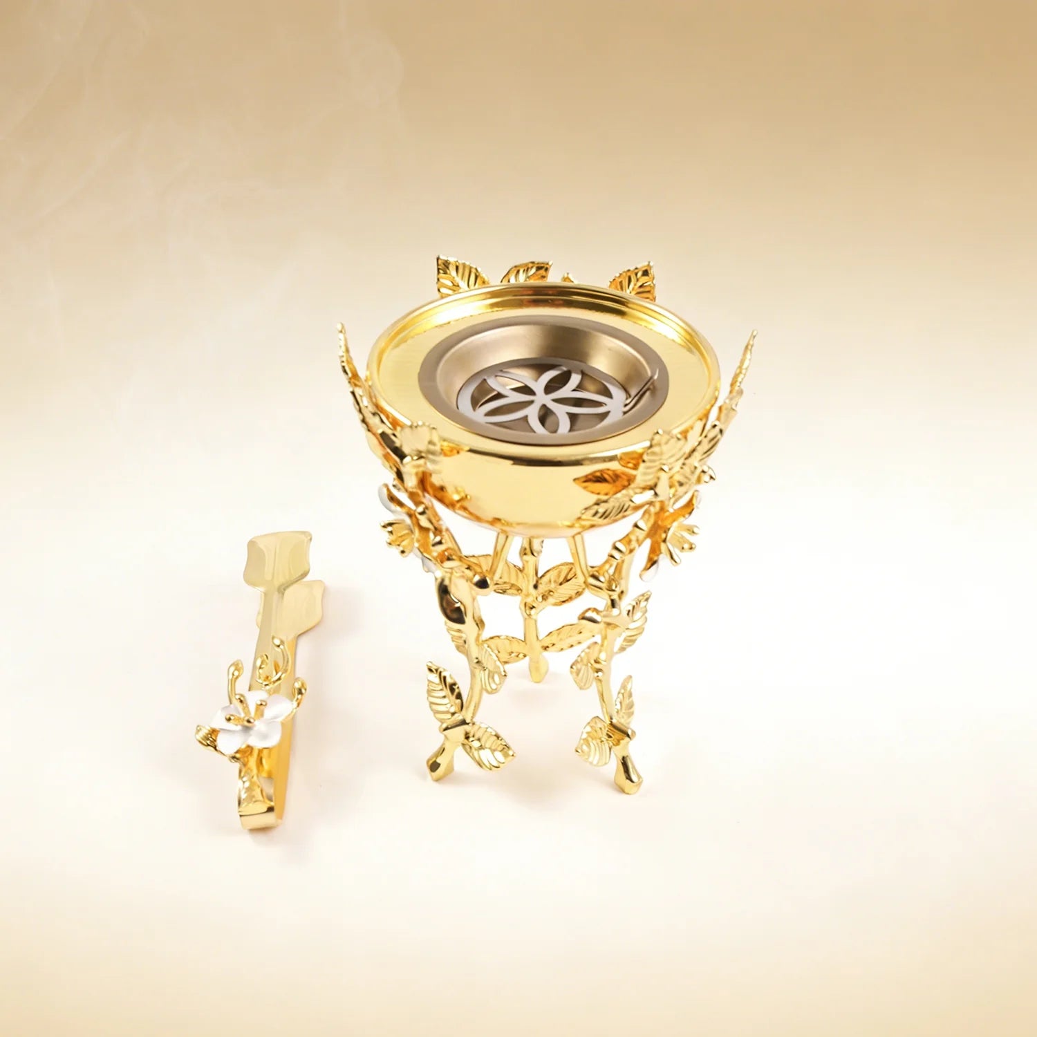 Luxury Sacred Arabesque Mabkhara Bakhoor Burner Set – Gold & Silver