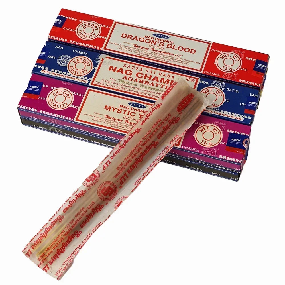 Sacred Nag Champa Incense Sticks – 6 Scent Collection