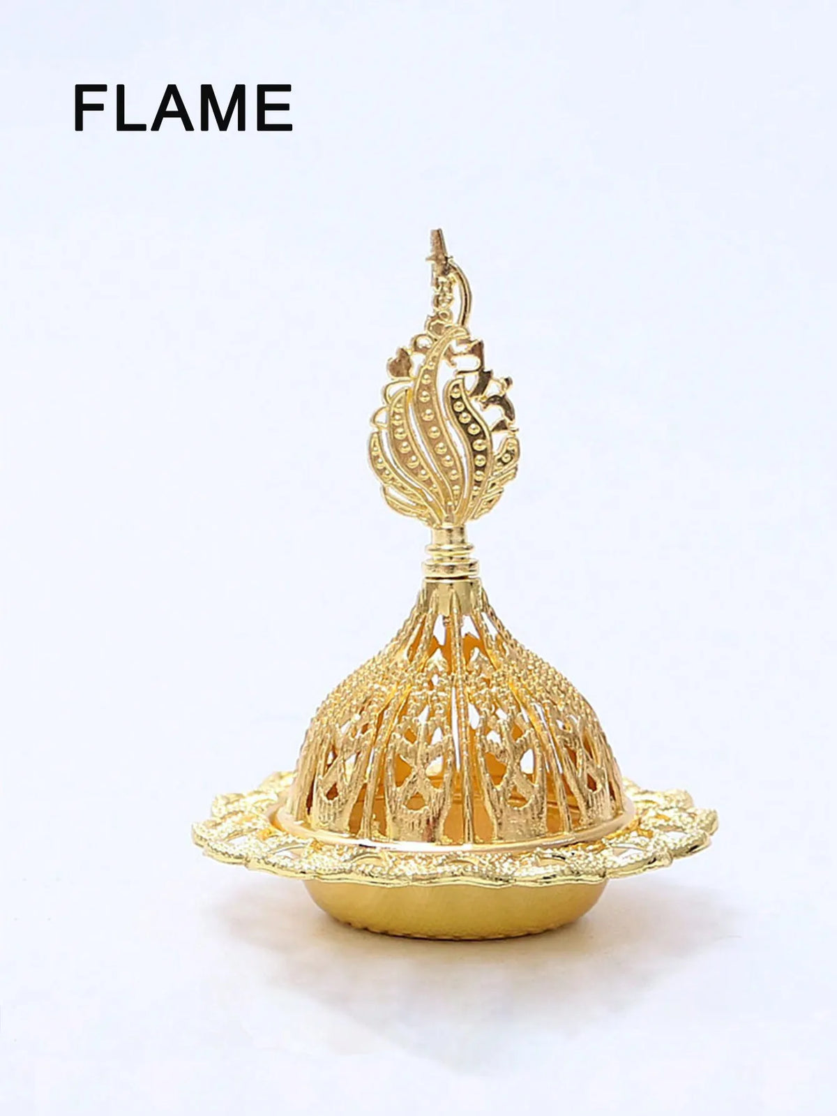 Golden Mini Incense Burner – Sacred Ritual & Meditation Decor