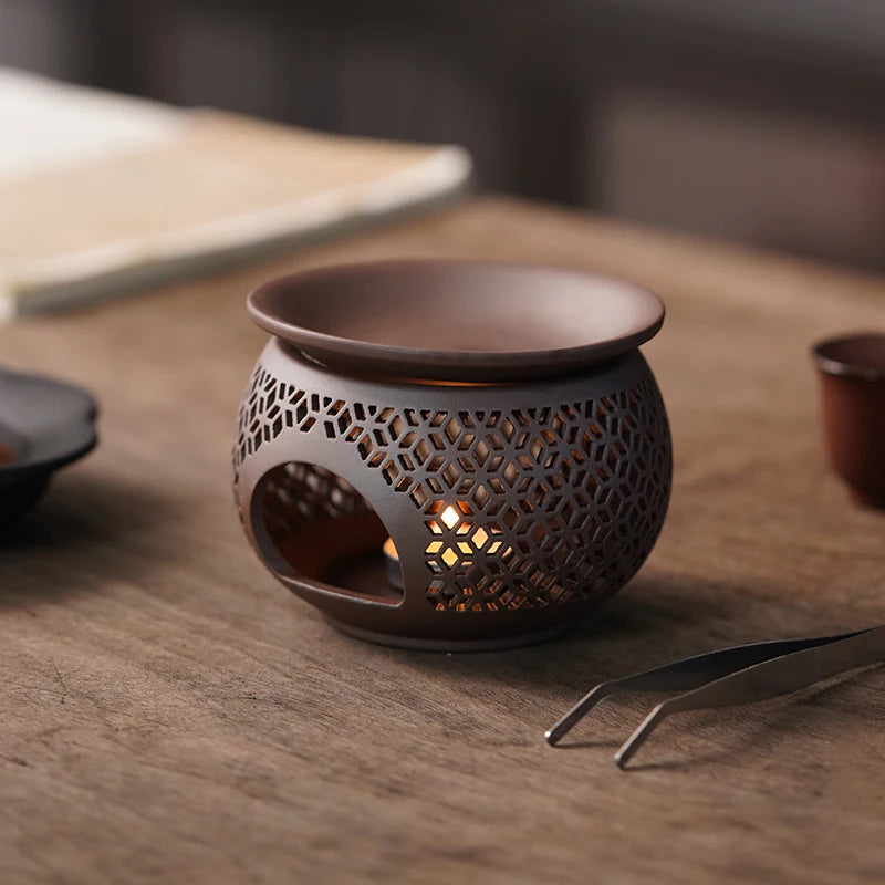 Ceramic Carved Incense Burner – Aromatherapy & Home Ritual Decor