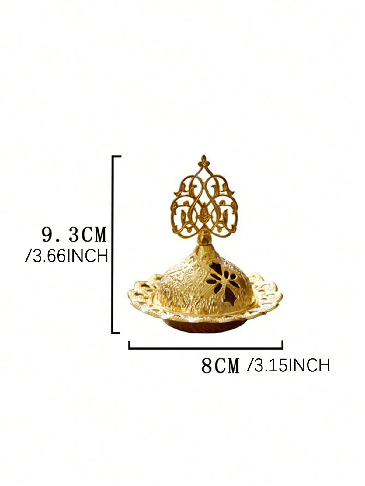 Golden Mini Incense Burner – Sacred Ritual & Meditation Decor
