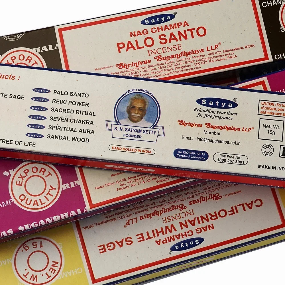Sacred Nag Champa Incense Sticks – 6 Scent Collection
